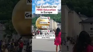 FREE EDUCATION in Europe | Top Countries 👌