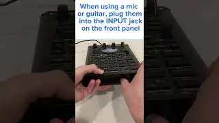 Roland SP 404 MK2 Tutorial : Input sound from Instrument/Mic/Guitar