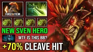 WTF 70% CLEAVE HIT First Item Battlefury + Butterfly Max Slotted Hard Carry Bristleback Dota 2