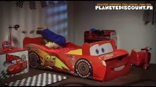 Lit enfant Voiture Cars Flash McQueen Disney
