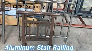 Home Aluminum Stair Railing Rust Resistant Modern Customized