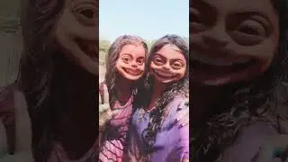 Holi with sister 🎉#bigmouth #sisters #holi #funny #comedy #holi2025 #vlog