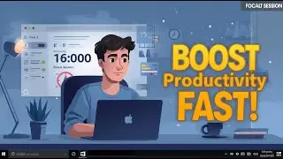BOOST Productivity FAST! - How to Use Focus Session in Windows 11