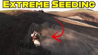 Seeding A side hill in Palouse CASE w/AgPro Drills