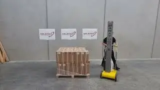 Manual pallet wrapper trolley