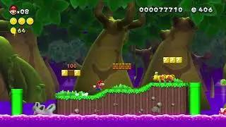 NSMBU custom level - Undead forest