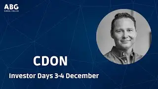 CDON - ABGSC Investor Days