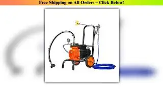 SucceBuy Diaphragm Airless Paint Sprayer Efficiency Cart Airless Paint Sprayer 1800psi High