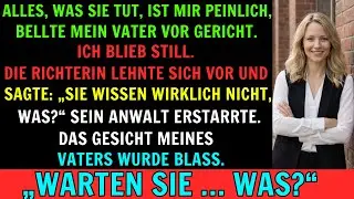 Mein Vater demütigte mich vor Gericht. Sekunden später beugte sich die Richterin vor und …