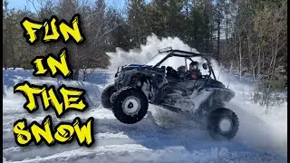 SNOW RIP | Blazing Trails Through 10 Inches of Snow | Can Am X3 | XRC | Polaris RZR Turbo