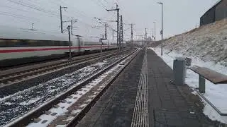 Br.  412 I Durchfahrt Merklingen Schw&auml;bische Alp I ICE in freier Wildbahn