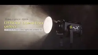 LV-3000A NiceFoto Bi-color 2700-6500K LED video light  HD live stream light film lighting operation