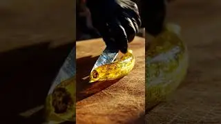 🍌 Banana Cutting ASMR | Satisfying Fruit Slice Sounds | Relaxing Short Video