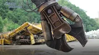 Next-Level Demolition: Sterling Excavator Scrap Attachments in Action!