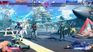 1201【目隠し/全盲スト６】久々ダブルノックアウトから初めて決めるぞバスター勝利💪Ｃザンギエフ対ケン【サウンドアクセシビリティ】