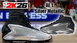 NBA 2K26 Shoe Creator - Adidas AE 1 Silver Metallic