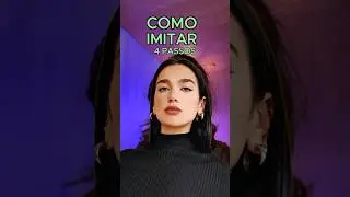 Qual cantora tento imitar na pr&oacute;xima? #dualipa