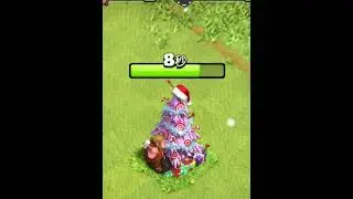 What happens when you dig up a Christmas tree?（Clash of Clans）COC#shorts