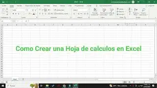 COMO CREAR UNA HOJA DE CALCULOS EN EXCEL 2025 #shorts  #exceltricks #excel  🤓