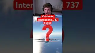 30-минутный международный полет на самолете 737