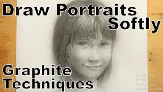 【Graphite techniques】How to draw a soft portrait drawing using graphite pencils By Atelier K