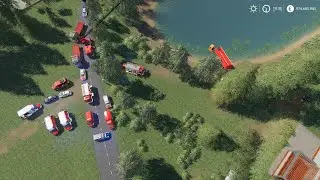 Ls19 Feuerwehr Unfall mit LKW und 2 PKWs. War der LKW fahrer betrunken?