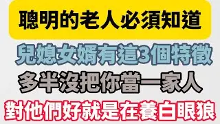 聰明的老人必須知道：兒媳女婿有這3個特徵，多半沒把你當一家人，對他們好就是在養白眼狼！【光景吉祥】 #晚年生活 #家庭關係 #兒媳 #女婿 #為人處世 #情感故事 #人生感悟 #白眼狼