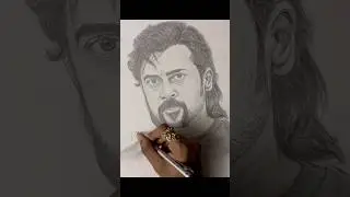 Get Retro-fied with The One ❤️&zwj;🔥 Suriya drawing #shorts #suriya #retromovie #theone