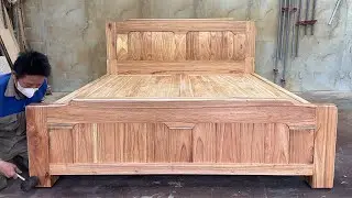 Advanced Woodworking Techniques // Building Beds From Unique Logs To Perfection