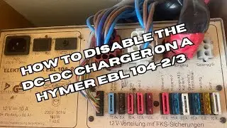 Disabling the DC-DC charger in a Hymer EBL 104-2 | Van Life UK