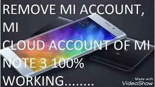 Redmi mi note 3 google bypass~ mi account lock
