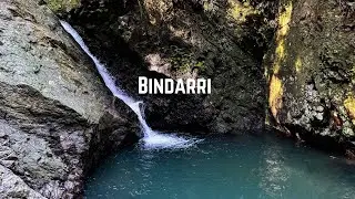Hiking a secluded rainforest creek to incredible waterfall swimming hole!!  Abandoned tent?!