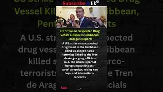 US Strike Kills 6 in Caribbean &mdash; Bold Anti-Cartel Move or Risky Escalation? #shorts #USA #NEWS
