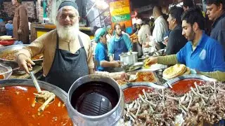 AMAZING STREET FOOD HEAVEN IN RAWALPINDI | Sufi Bong Paye + Mutton Paye + Nehari + Ojri & Qeema |