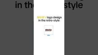 M&M's лого в ретро-стиле. #logo