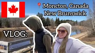 Монктон, Канада🇨🇦 провинция New Brunswick 🏘️ Centennial Park 🌲Снегопад в апреле😱❄️🙈