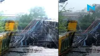 Massive Mumbai rains cause part of foot over bridge collapse in Andheri