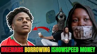 SO EMBARRASING: NIGERIAN YOUTHS BEGGING ISHOWSPEED MONEY ON THE STREET