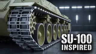 How I Made This Tank in Blender!(inspired by the legendary Soviet SU-100!)