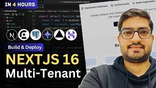 Multi Tenant Next.js 16 Tutorial: Build a SaaS with Clerk, PostgreSQL & Gemini AI | Full Course 2026