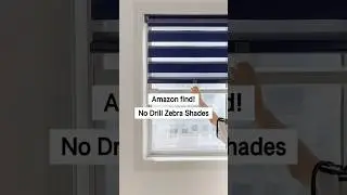 🌟 No-Drill Zebra Shades