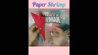 Paper Shrimp #origami #papercraft