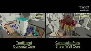 Rainier Square Tower Core Side-By-Side Comparison
