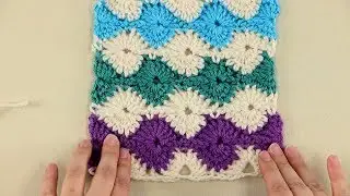 Catherine Wheel Crochet Stitch Tutorial