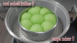 GAK PUNYA OVEN BIKIN ROTI DI KUKUS AJA !!  tanpa mixer tanpa ulen capek, resep roti sobek kukus