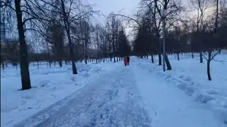 ХОЛОДНО! прогулка по зимней Москве, метро Юго Западная