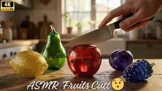 These Fruits Are Solid Glass (Part 2) 😮 #asmr #satisfying
