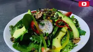 Green leaf salad | Protein salad | #food #salad |#2026 