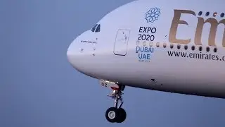 A380, B747, A330, B787 landing and takeoff Polderbaan.