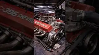 Двигатель Chevy 396 BBC V8 #двигатель #двигатели #v8